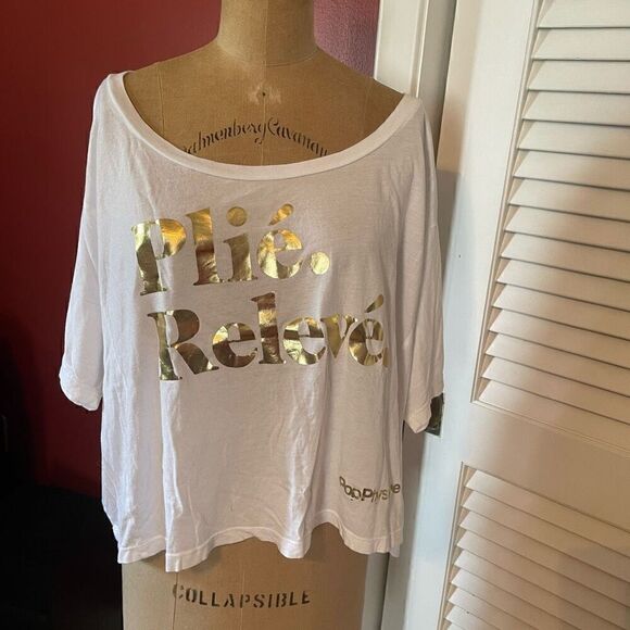 POP PHYSIQUE | plié. relevé. oversized boxy t shirt S - Picture 2 of 11